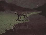 Frederic Remington Moon-light,wolf (mk43) Germany oil painting artist